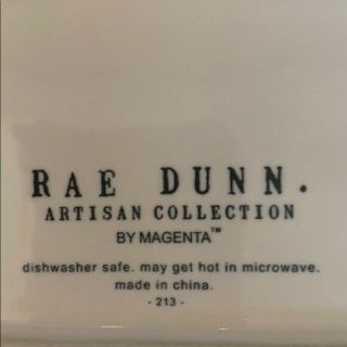 Rae Dunn Thanksgiving Gobble Til You Wobble Oval Platter Ceramic NWT 2