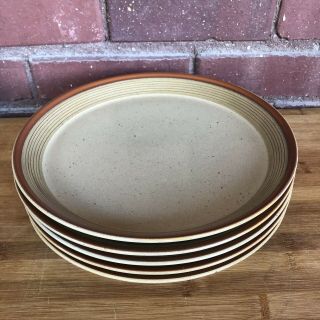 Mikasa Ben Seibel Potters Art Country Cabin 10 3/4 " Dinner Plates Set Of 5