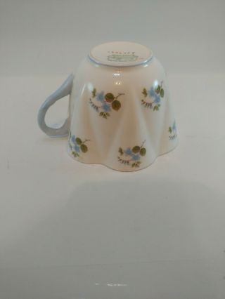 Vintage Shelley Fine Bone China England Blue Flower Teacup & Saucer Set Tea Cup 6