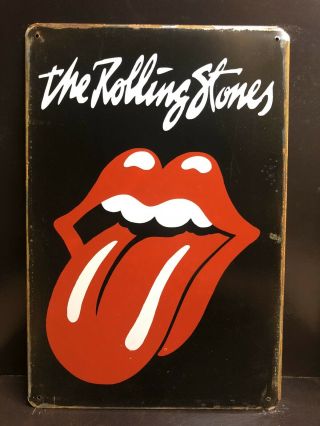Rolling Stones Voodoo Lounge Tongue Poster Vintage Large Metal Sign 30x40cm