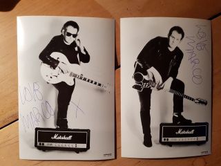 Marco Pirroni (adam And The Ants) - 2 Signed Press Photos
