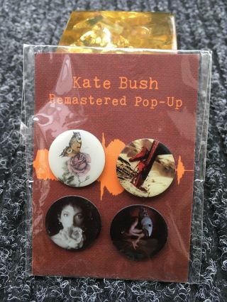 Kate Bush - Remastered Pop - Up (set 4 Badges)