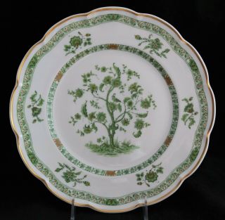 Vintage Haviland Limoges Bonneval Green Gold Dinner Plate