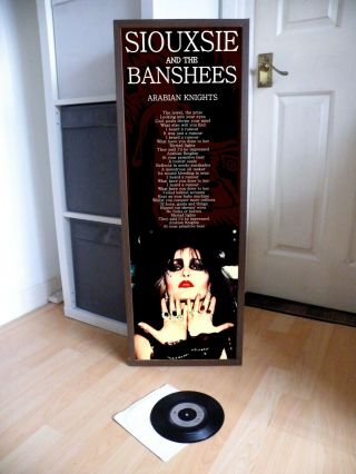 Siouxsie And The Banshees Arabian Knights Promo Poster,  Lyric Sheet,  Goth,  Cure