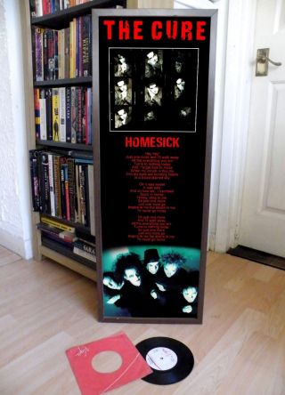 The Cure Homesick Promo Poster,  Lyric Sheet,  Goth,  Punk,  Sex Pistols,  Smiths
