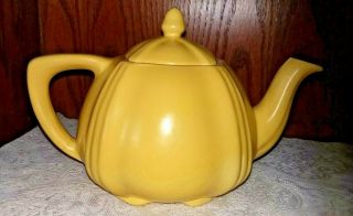 Padre Pottery California Teapot Yellow Art Deco 1930 