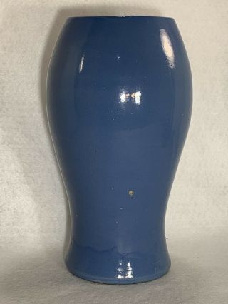 Early Cornelison Bybee Pottery Kentucky Pottery Hand Turned Vase Blue Glaze 10 
