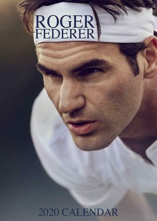 Roger Federer 2020 Calendar Large A3 Poster Size Wall,  Uk Postage