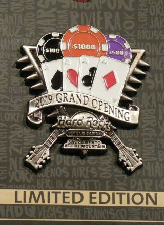 Hard Rock Hotel & Casino Sacramento,  Grand Opening Pin,  Le