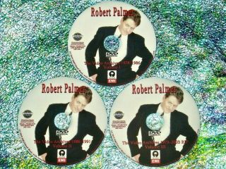 Pin & Robert Palmer Video Archives 3 Dvd Set 1976 - 2003 Live & Interviews