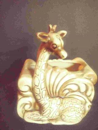 Vintage Detailed Shawnee Pottery Giraffe Planter Vase 521 Usa