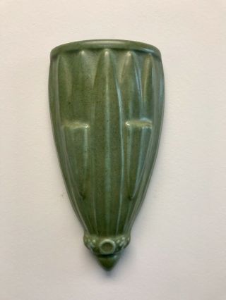 royal haeger pottery vintage Pocket Wall Vase Green Art Nouveau Arts And Crafts 2