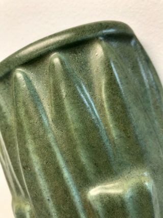 royal haeger pottery vintage Pocket Wall Vase Green Art Nouveau Arts And Crafts 6