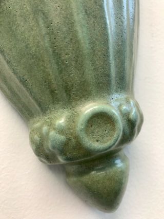 royal haeger pottery vintage Pocket Wall Vase Green Art Nouveau Arts And Crafts 7