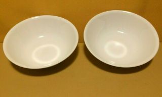 2 Corning Corelle Winter Frost White 8 - 1/2 " Round Serving / Vegetable Bowls