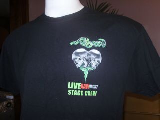 Poison Live Raw & Uncut Local Crew Tour Shirt Xl