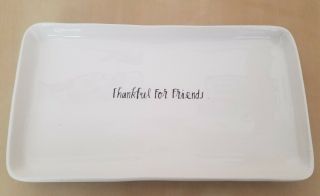 Rae Dunn By Magenta Thankful For Friends Thanksgiving Trinket Tray Platter