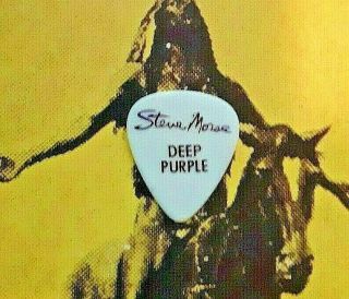 Deep Purple Steve Morse White Guitar Pick