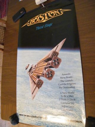 Boston,  " Third Stage " Lp Promo Poster 1986