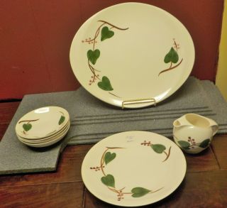 Blue Ridge Southern Potteries Platter Dinner Plate Desert Bowls Stanhome Ivy