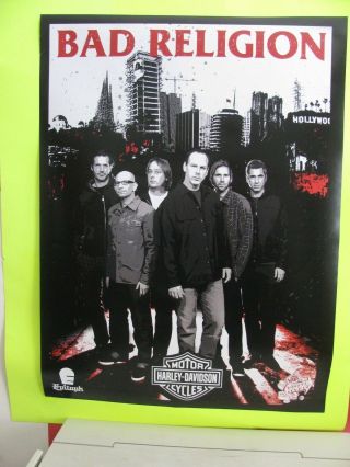 2007 Bad Religion Warped Tour 24 X 18 Poster -