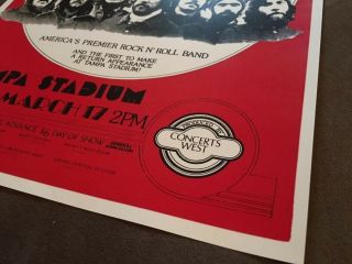 CHICAGO BAND / LYNYRD SKYNYRD Concert Poster Flyer March 17,  1974 TAMPA FLORIDA 3