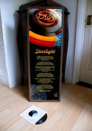 Electric Light Orchestra Starlight Poster Lyric Sheet,  Pop Rock,  Elo,  Discovery