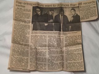 Rare Bone Thugs - N - Harmony Associated Press - - Art Of War Era Press Clipping