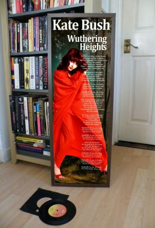 Kate Bush Wuthering Heights Poster Lyric Sheet,  Red Shoes,  Cloudbusting,  Babooshka