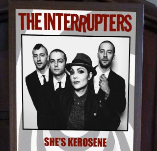 THE INTERRUPTERS SHE ' S KEROSENE PROMO POSTER LYRIC SHEET,  GYPSY ROCK,  SKA,  REGGAE 2