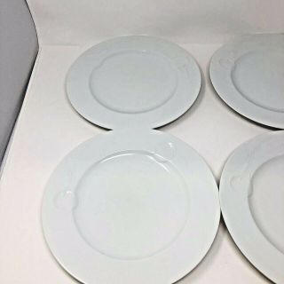4 Mikasa CLASSIC FLAIR WHITE Dinner Plate 10 5/8” 3