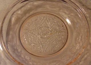 Vintage Pink Depression Glass Butter/Cheese Serving Dish w/Lid 3