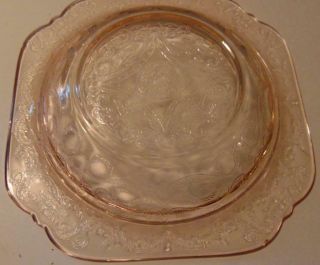 Vintage Pink Depression Glass Butter/Cheese Serving Dish w/Lid 4