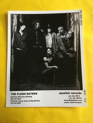 The Flesh Eaters Press Photo 8x10”,  Chris D. ,  Upsetter Records.