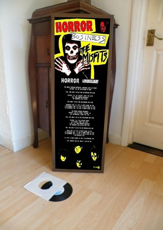 The Misfits Horror Business Promo Poster,  Lyric Sheet,  Goth,  Horror,  Bullet,  388