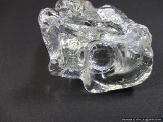 Mosser Collie / Sheltie Clear Glass Dog Figurine Paperweight 8