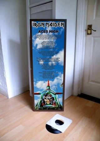 Iron Maiden Aces High Promo Poster Lyric Sheet,  666,  Beast,  Heavy Metal,  Killers