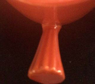 Vintage Orange Red Fiesta CHina HLC Fiestaware Demitasse Stick Handle Cup Demi 5