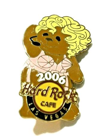 Hard Rock Cafe Pin Las Vegas 2006 Blonde Bear Madonna Singer