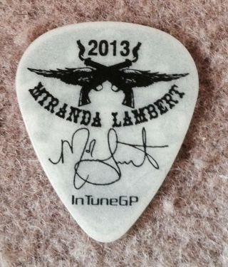 Miranda Lambert On Stage Guitar Pick - Country Music Concert Tour Signature
