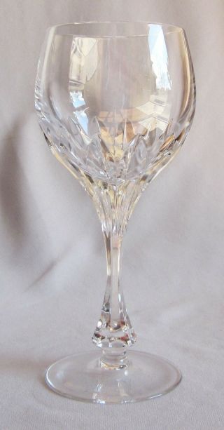 Burgundy Wine Glass Goblet Nachtmann / Gorham Crystal Isabella Pattern 7 5/8 "