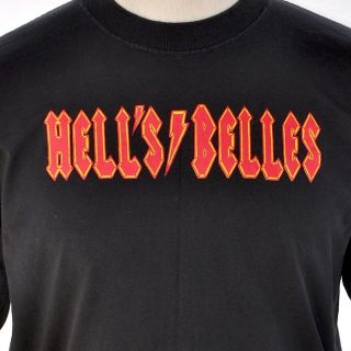 Hells Belles Ac / Dc Will Play For Food T - Shirt Large Slim Angus Young Endorsed