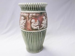 Antique Roseville Pottery Donatello Ceramic Vase – 92019d