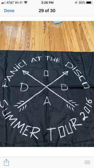 Panic At The Disco Summer Tour 2016 Concert Flag 36” X 56”