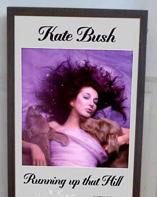 KATE BUSH RUNNING UP THAT HILL POSTER LYRIC SHEET,  WUTHERING HEIGHTS,  CHILD EYES 3