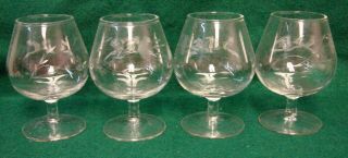 Princess House HERITAGE 404 Brandy Snifters (4) Set of FOUR 2