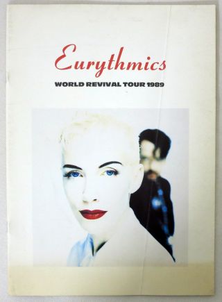 Et345 Concert Tour Program Book Eurythmics World Revival Tour 1989 ♪