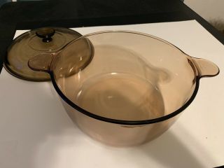 Corning Visions Pyrex 4.  5L Amber Dutch Oven/Stock Pot,  Cookware,  Glass 5