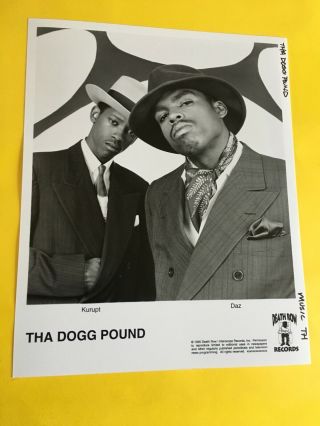 Tha Dogg Pound Press Photo 8x10,  Kurupt,  Daz,  1995 Death Row/ Interscope Records