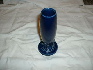 Fiestaware Bud Vase 6 1/4 " Color Cobalt Blue
